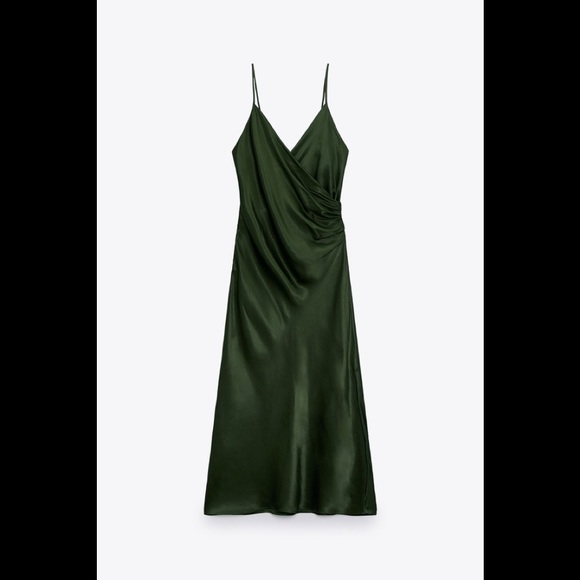 ZARA DRAPED CAMISOLE DRESS - Picture 5 of 7
